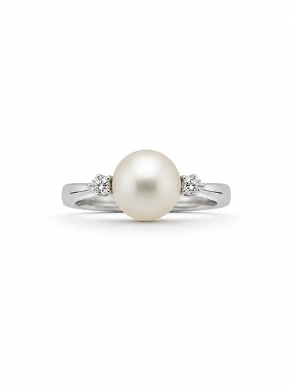 Anneau Mirco Visconti Femme in Or blanc Perla AB766/10 - AB766/10